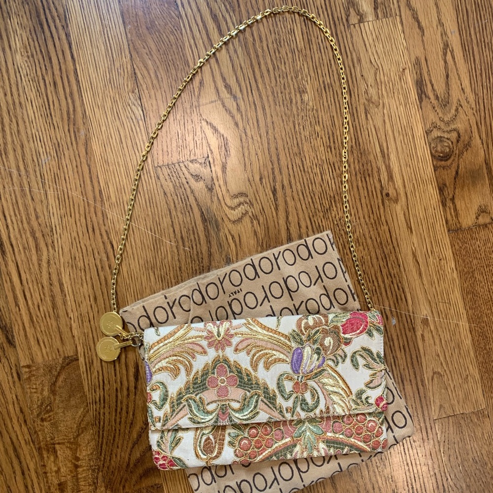 Vintage Rodo Tapestry Clutch Purse
